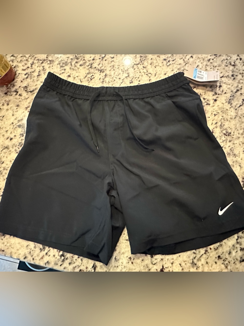 Nike Men’s Black Athletic Shorts with Swoosh
